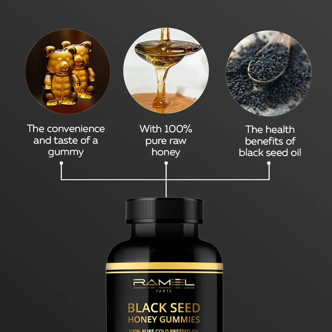 Bonbons gélifiés aux graines noires