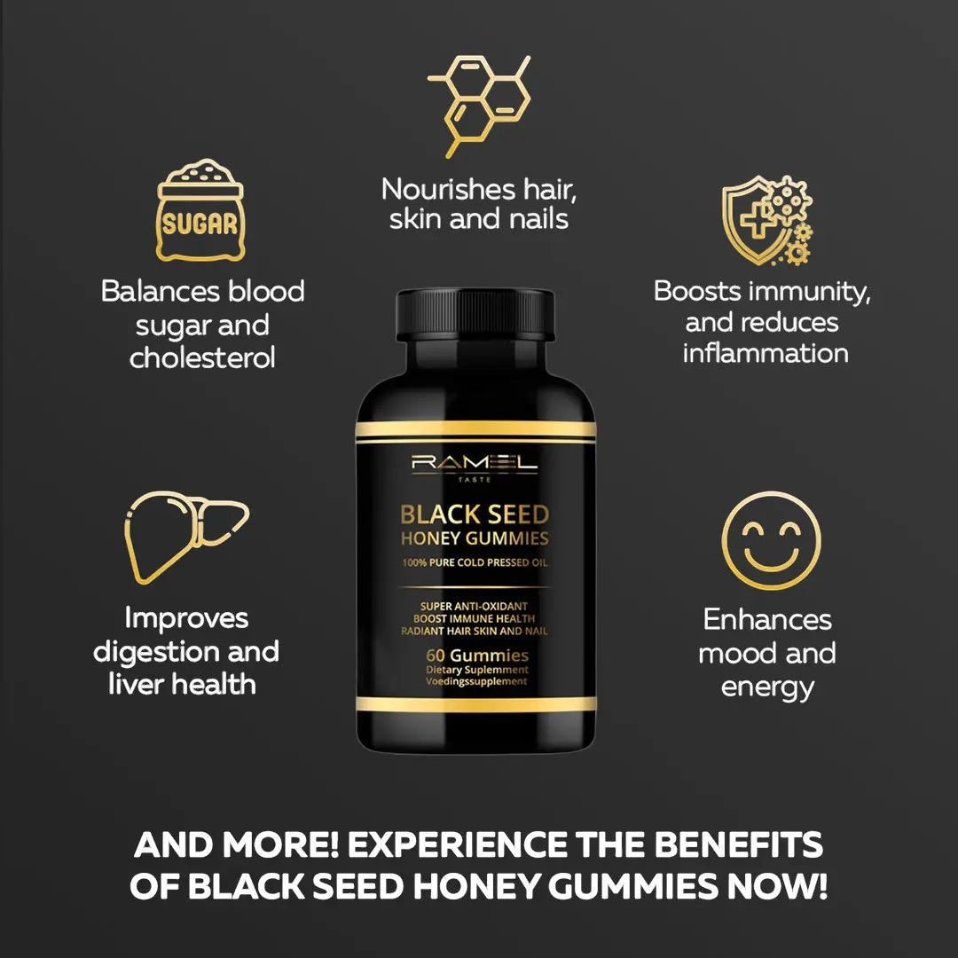 Bonbons gélifiés aux graines noires