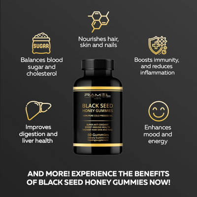 Bonbons gélifiés aux graines noires