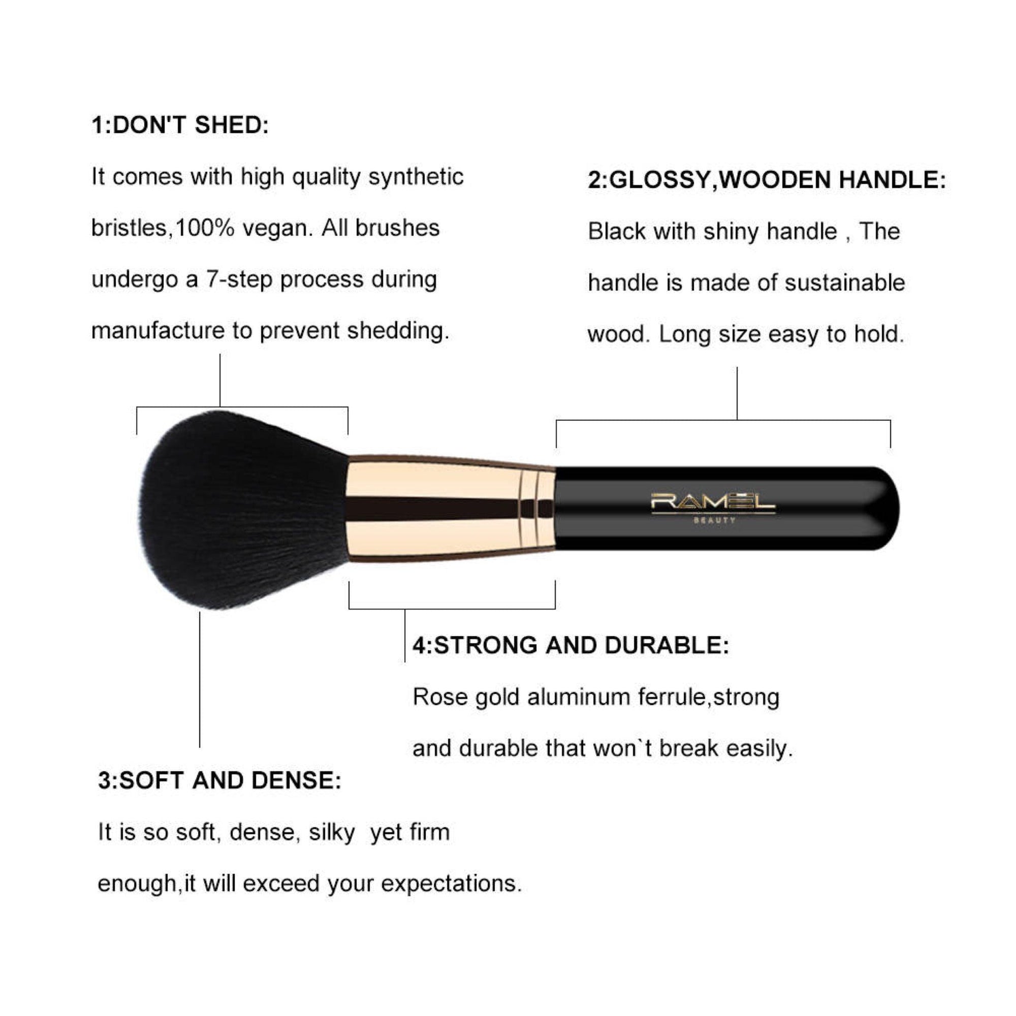 Black Gold Vegan Brush set (15pc) - Image #2