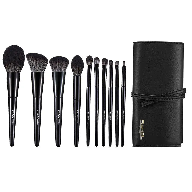 Black Vegan Brush set (10pc)